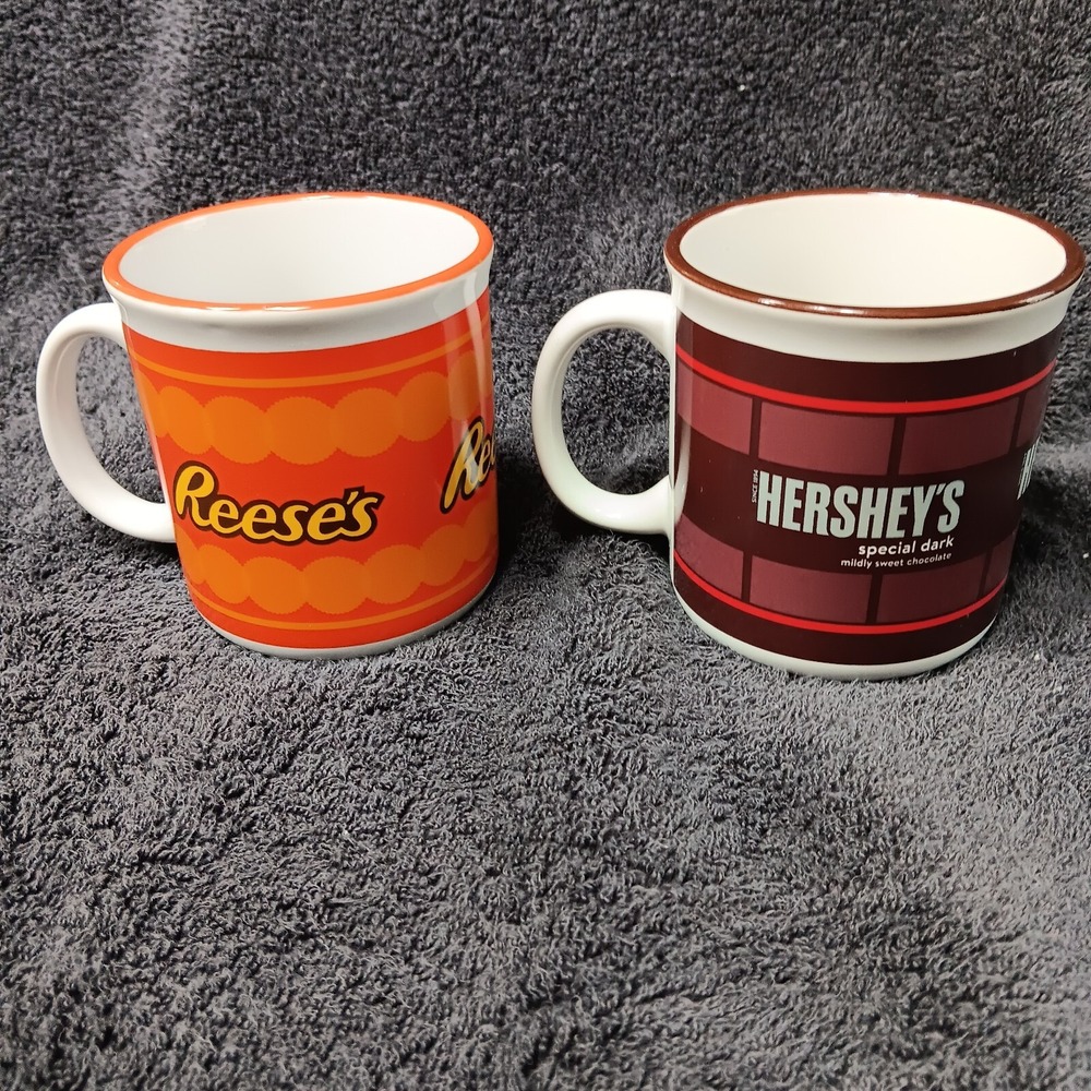 Lot 2 Coffee/Hot CHocolate Mugs Reese's Hershey's Special Dark collectable NB #8 - Picture 5 of 5